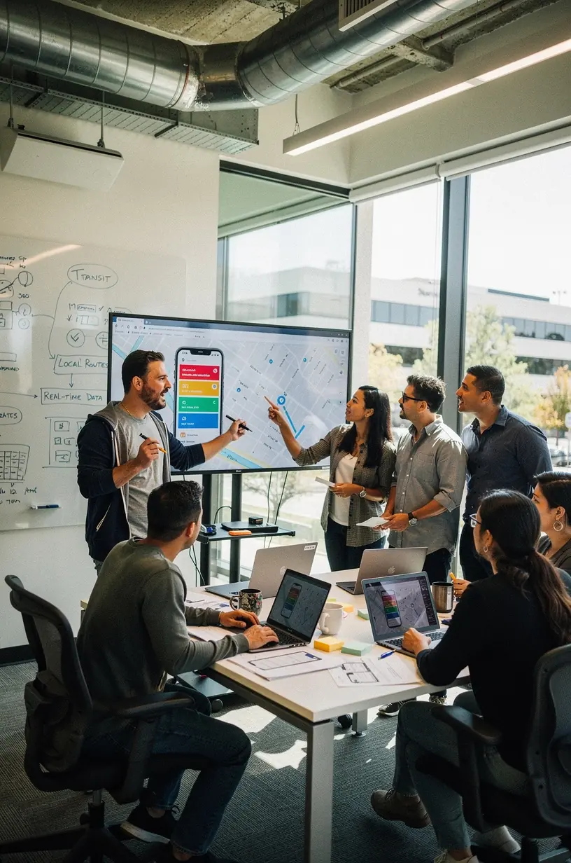 Community members collaborating on disaster resilience plans.