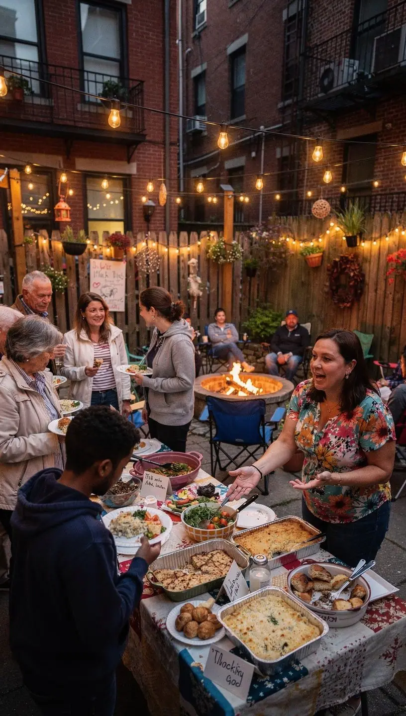 Community members collaborating on neighborhood safety initiatives